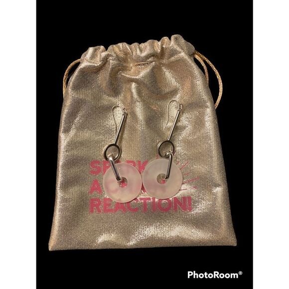 NWOT R.J. Graziano Woman’s OS Gorgeous Circle Drop Earrings With Bonus B… - Picture 3 of 4